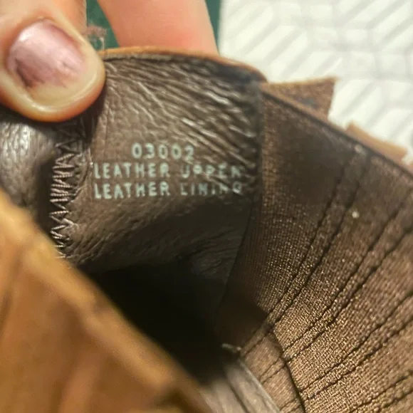 J.Crew Made in Italy Leather Ankle Boots 7.5 Brown Chelsea Low Heel - Picture 2 of 7